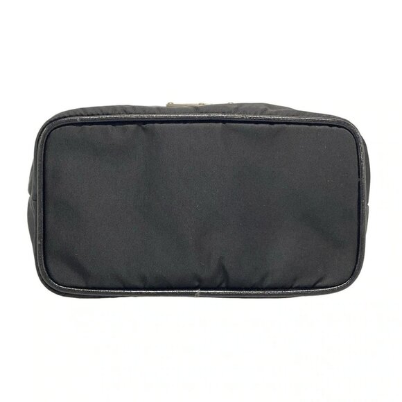 Auth PRADA - BR1268 Black Nylon Leather Handbag - Picture 5 of 16